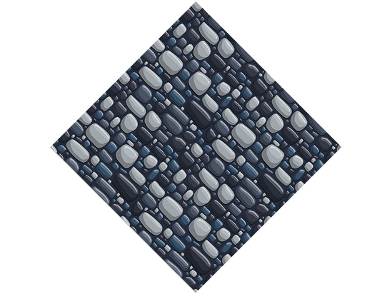 Blue  Cobblestone Vinyl Wrap Pattern