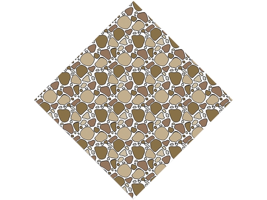 Brown  Cobblestone Vinyl Wrap Pattern