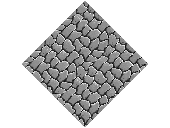 Grey  Cobblestone Vinyl Wrap Pattern