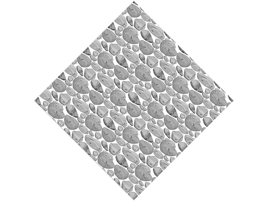 Plain Grey Cobblestone Vinyl Wrap Pattern