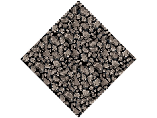 Rough Brown Cobblestone Vinyl Wrap Pattern