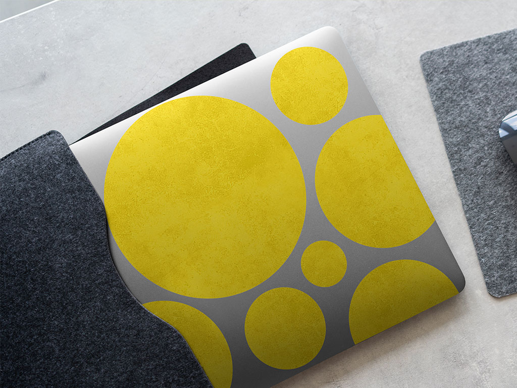 Daffodil Concrete Stone DIY Laptop Stickers