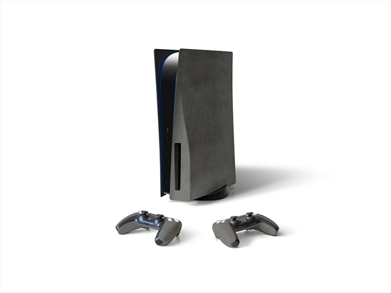 Dark Gray Concrete Stone Sony PS5 DIY Skin