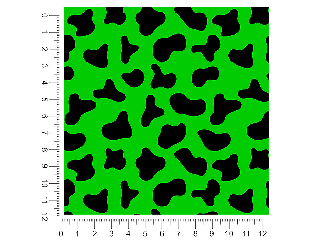 Green Cow Animal Print 1ft x 1ft Craft Sheets