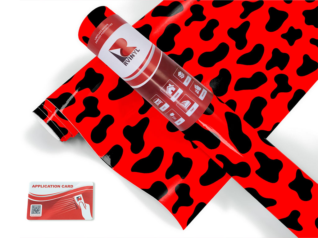 Red Cow Animal Print Craft Vinyl Roll