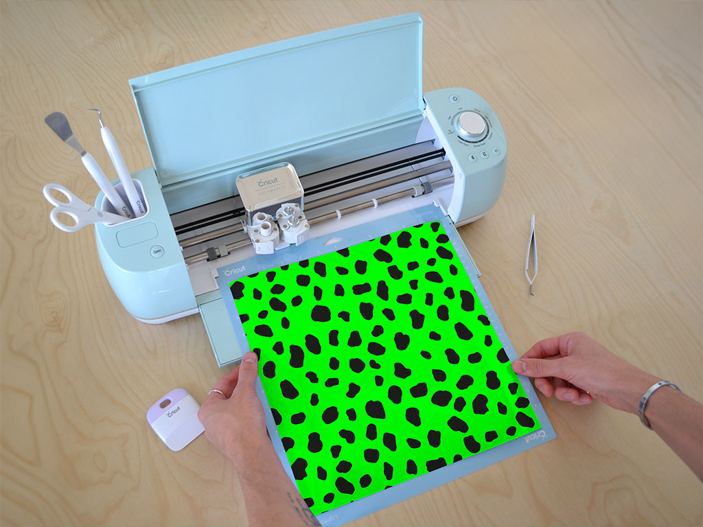 Neon Dalmation Animal Print Cricut Compatible Vinyl