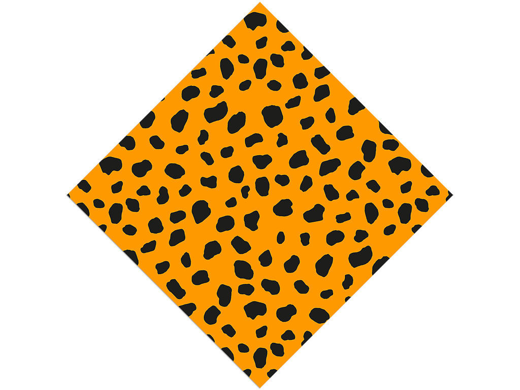 Orange Dalmation Vinyl Wrap Pattern