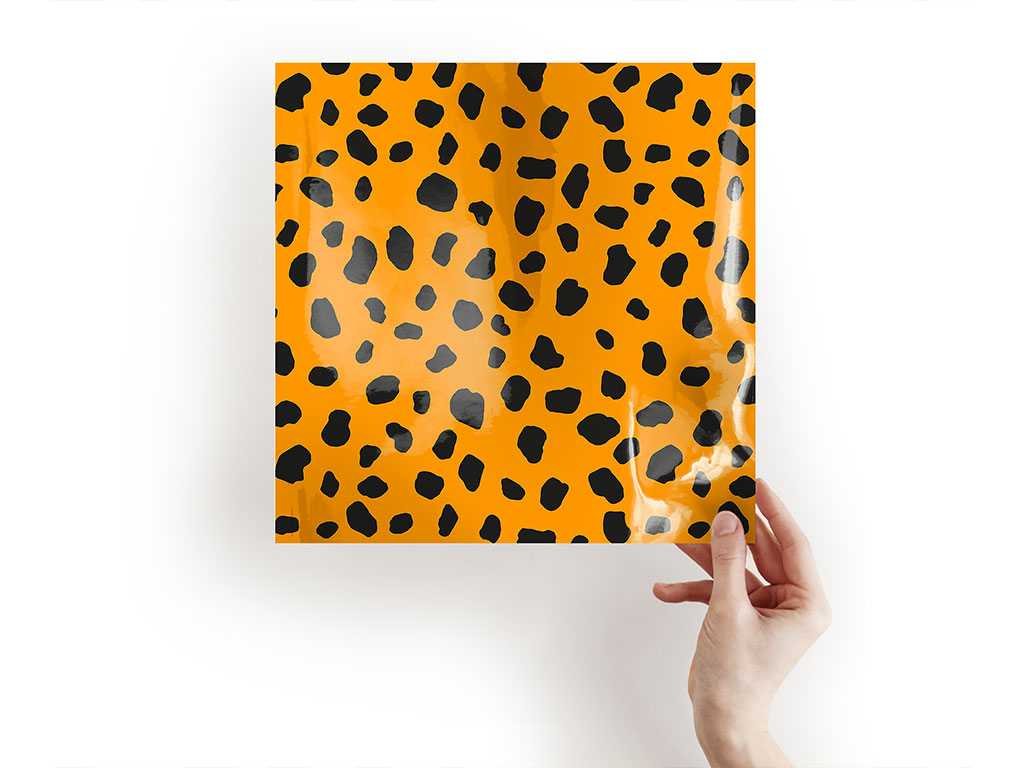 Orange Dalmation Animal Print Craft Sheets