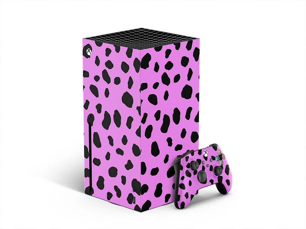 Pink Dalmation Animal Print XBOX DIY Decal