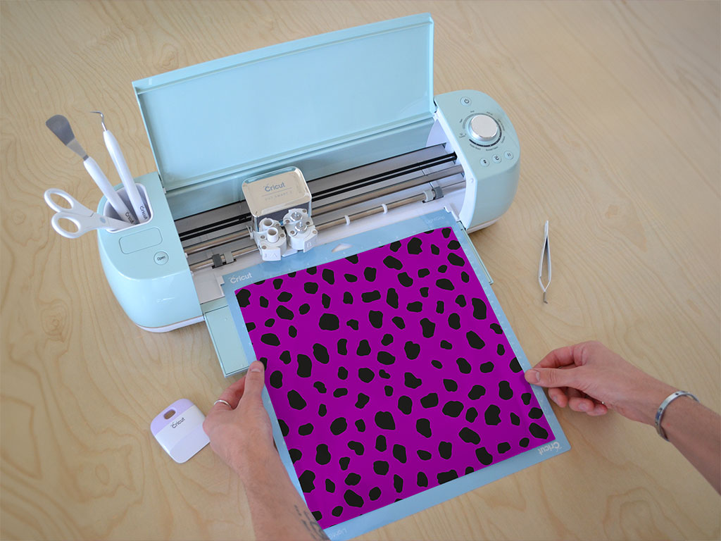 Purple Dalmation Animal Print Cricut Compatible Vinyl