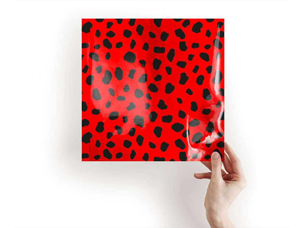 Red Dalmation Animal Print Craft Sheets