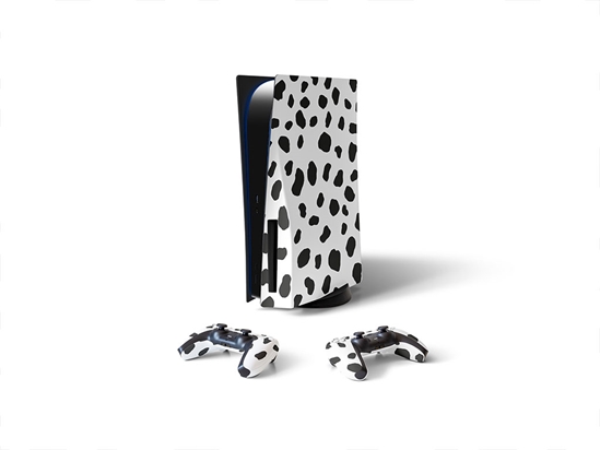 White Dalmation Animal Print Sony PS5 DIY Skin