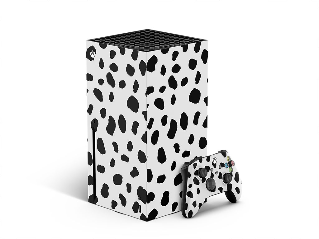 White Dalmation Animal Print XBOX DIY Decal