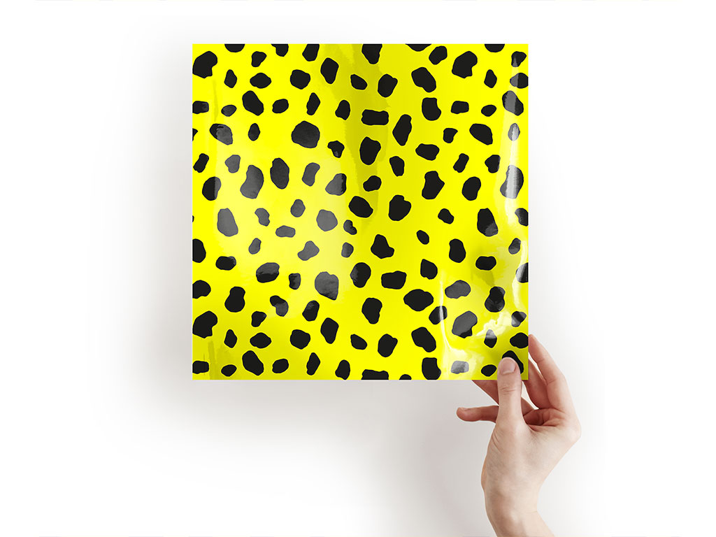 Yellow Dalmation Animal Print Craft Sheets