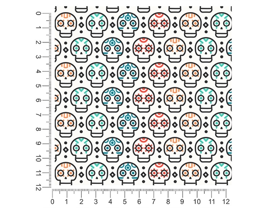 Simple Skulls Day of the Dead 1ft x 1ft Craft Sheets