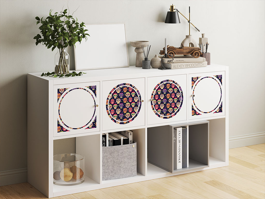 Sugar Skulls Day of the Dead DIY Furniture Stickers