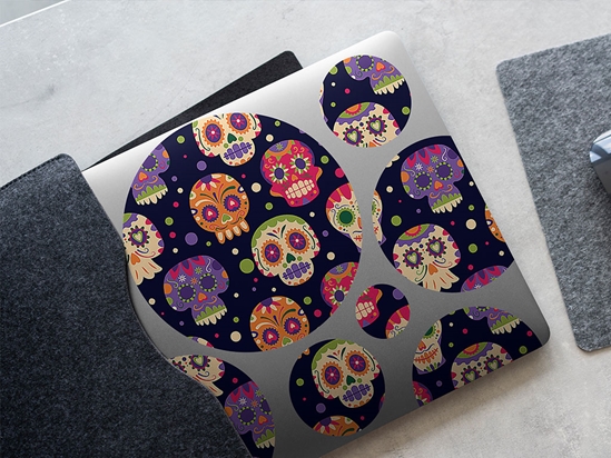 Sugar Skulls Day of the Dead DIY Laptop Stickers