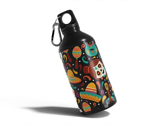 Welcome Home Day of the Dead Water Bottle DIY Stickers