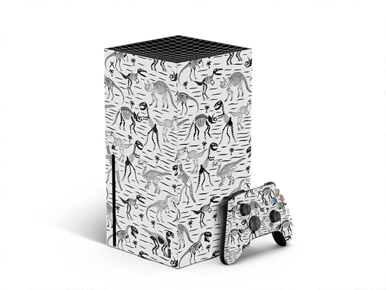 Monochrome Monsters Dinosaur XBOX DIY Decal