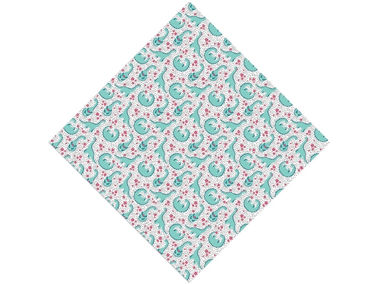 Beaming Brontosaurs Dinosaur Vinyl Wrap Pattern