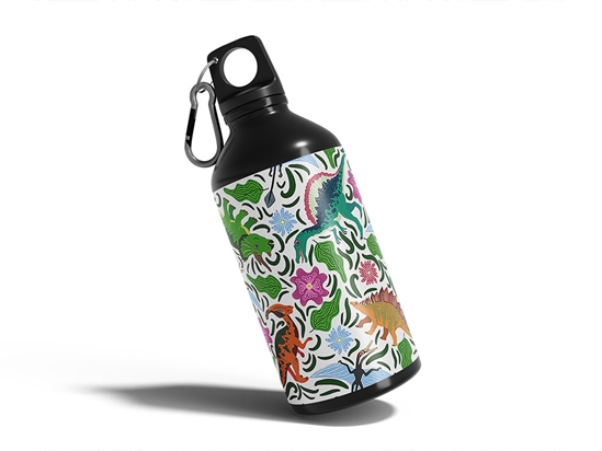 Food Chain Dinosaur Water Bottle DIY Stickers