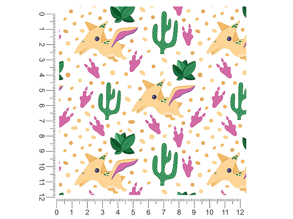 Pretty Pterodactyls Dinosaur 1ft x 1ft Craft Sheets