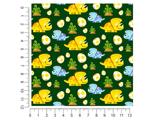 Team Triceratops Dinosaur 1ft x 1ft Craft Sheets