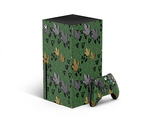 Triassic Tracks Dinosaur XBOX DIY Decal