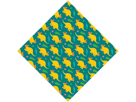 Triceratops Contentment Dinosaur Vinyl Wrap Pattern