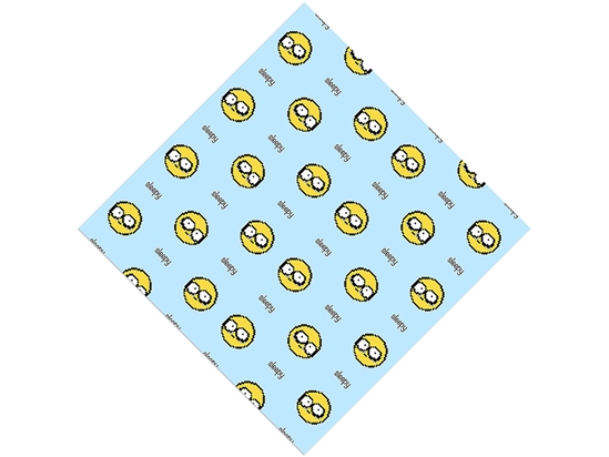 So Sleepy Emoji Vinyl Wrap Pattern