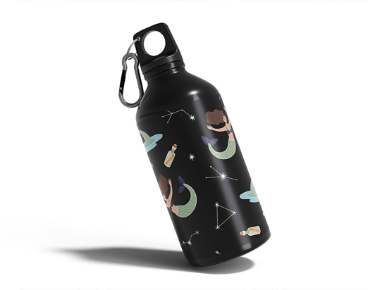 Mystic Constellations Fantasy Water Bottle DIY Stickers