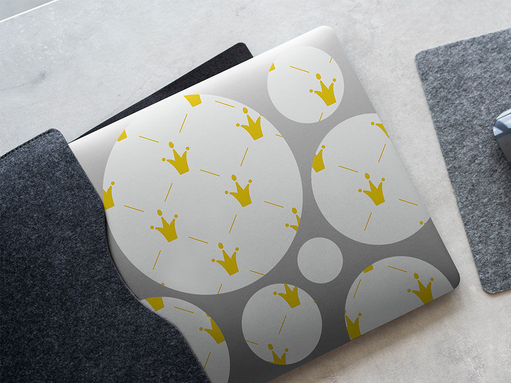 Crowned Pins Fantasy DIY Laptop Stickers