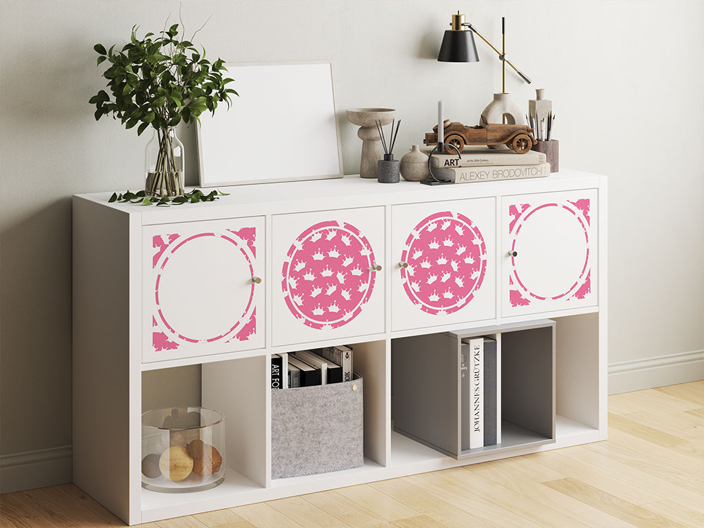 Pink Tiaras Fantasy DIY Furniture Stickers