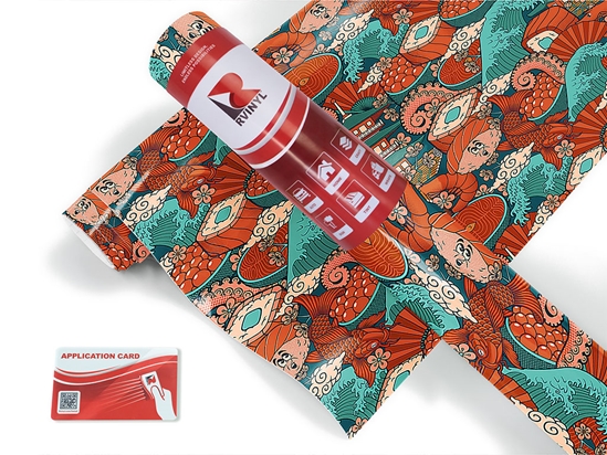 Salmon Eggs Japanese Craft Vinyl Roll