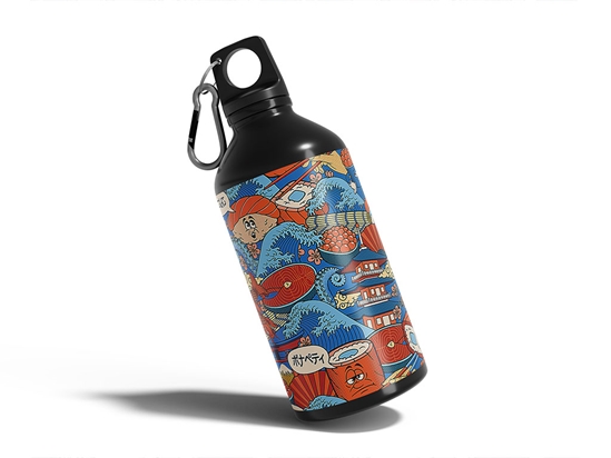 Silly Sushi Japanese Water Bottle DIY Stickers