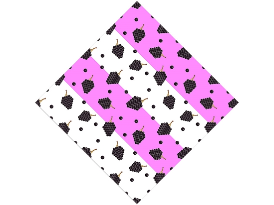 Black Cascade Fruit Vinyl Wrap Pattern