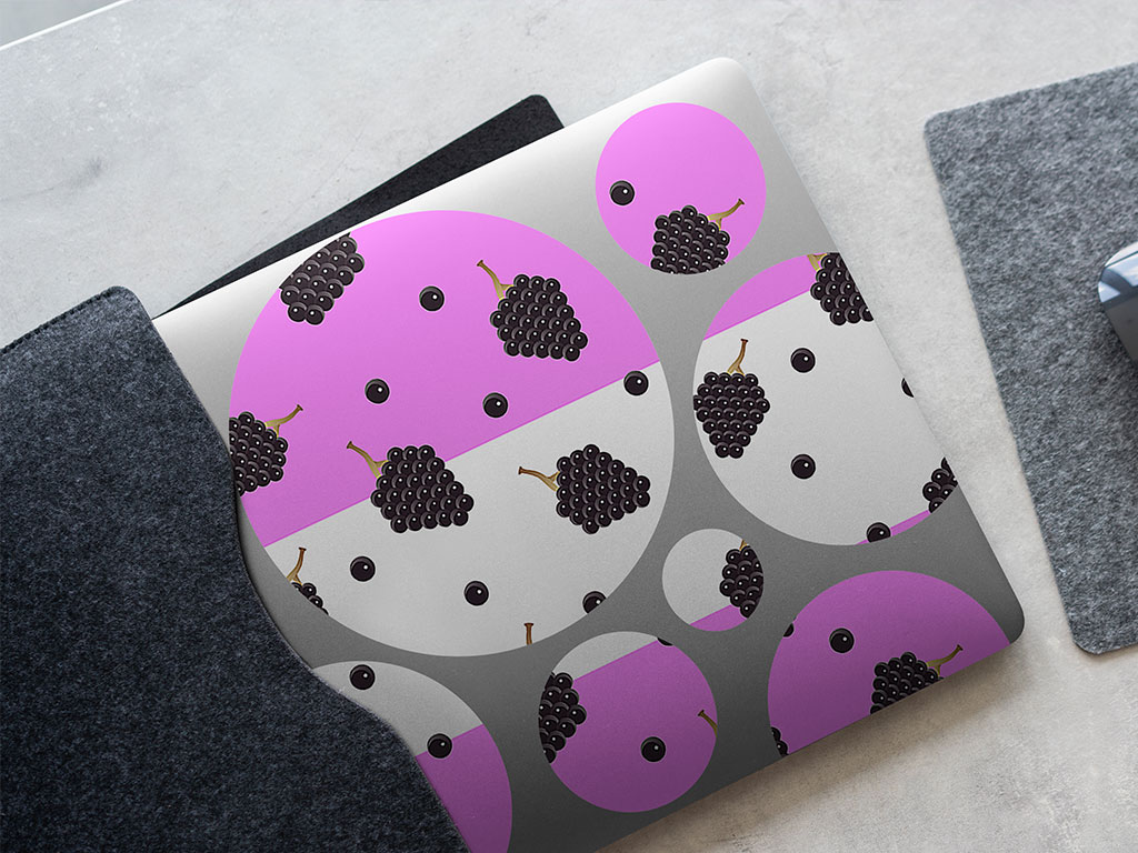 Black Cascade Fruit DIY Laptop Stickers