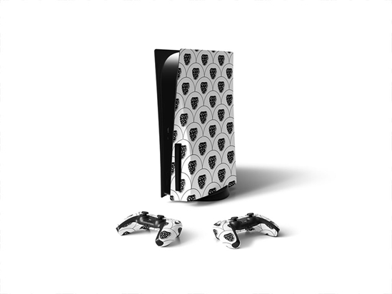 Black Satin Fruit Sony PS5 DIY Skin