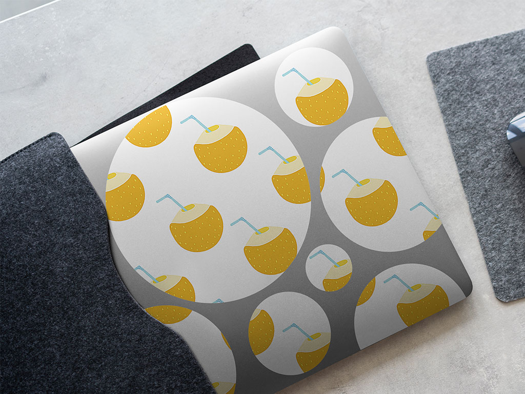 Milk Glass Fruit DIY Laptop Stickers