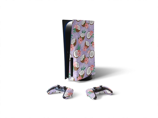 Purple Hibiscus Fruit Sony PS5 DIY Skin