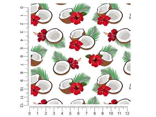 Red Hibiscus Fruit 1ft x 1ft Craft Sheets