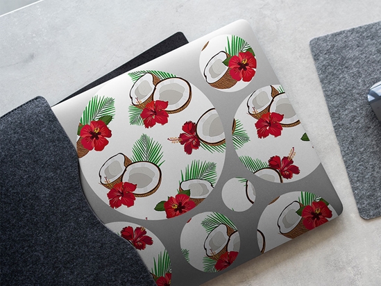 Red Hibiscus Fruit DIY Laptop Stickers