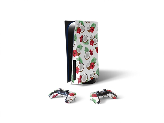 Red Hibiscus Fruit Sony PS5 DIY Skin