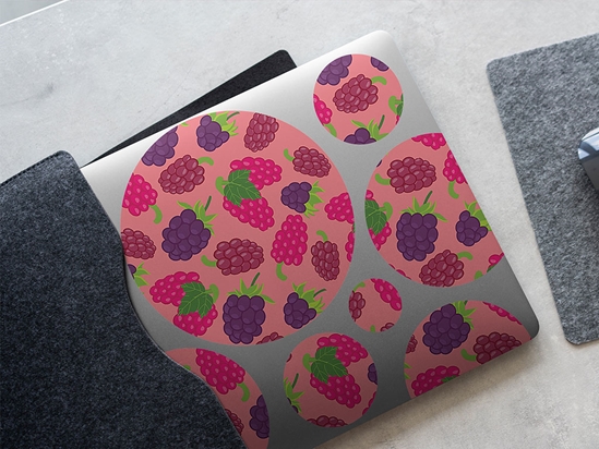 Black and Raspy Fruit DIY Laptop Stickers