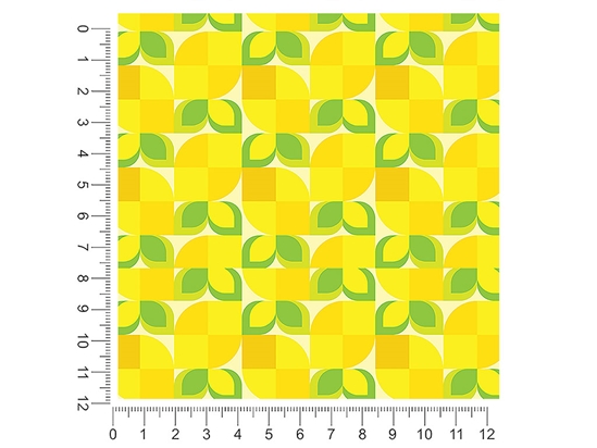 Lemon Mosaic Fruit 1ft x 1ft Craft Sheets