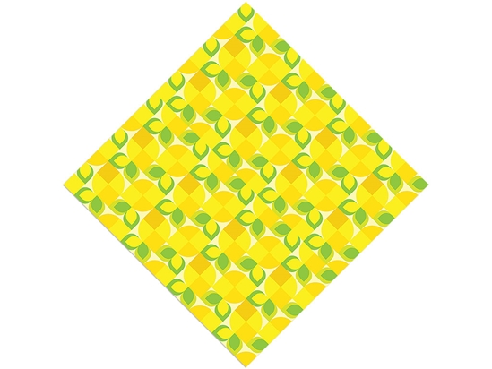 Lemon Mosaic Fruit Vinyl Wrap Pattern