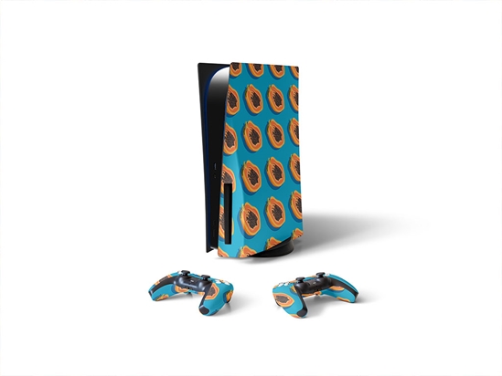 Blue Solo Fruit Sony PS5 DIY Skin