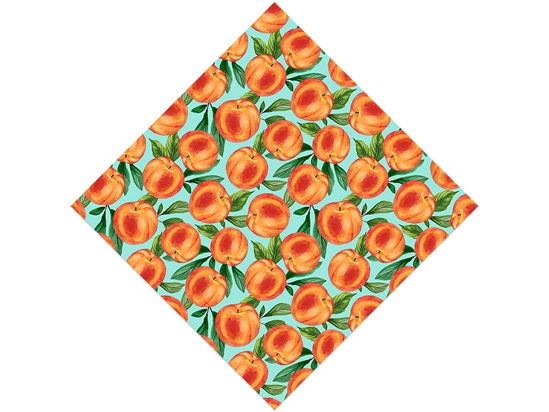 Blue Peachy Keen Fruit Vinyl Wrap Pattern