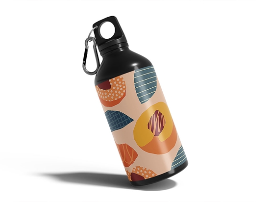 Desert Gold Fruit Water Bottle DIY Stickers