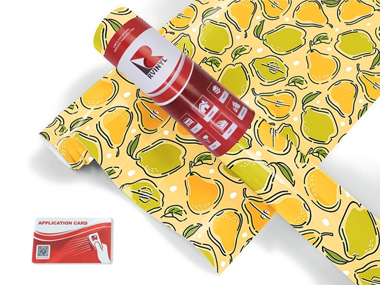 Grant Saint Yellow Fruit Craft Vinyl Roll